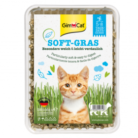 Мека котешка трева GimCat Soft-Grass лесно покълване 100гр.